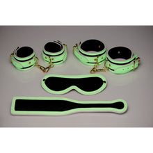Load image into Gallery viewer, Kink In the Dark Glowing Bondage Set Flouro Green
