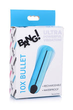 Load image into Gallery viewer, Bang! 10X Vibrating Ultra Bullet Power Vibrator Rechargeable Sex Toy Blue
