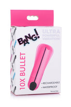 Load image into Gallery viewer, Bang! 10X Vibrating Ultra Bullet Power Vibrator Rechargeable Sex Toy Pink
