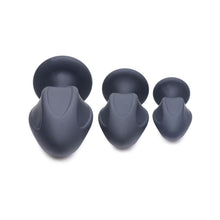Load image into Gallery viewer, Triple Juicers Silicone Anal Plug Set Black
