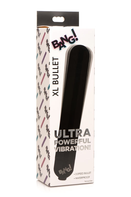 Bang! Vibrating Metallic XL Bullet - Black
