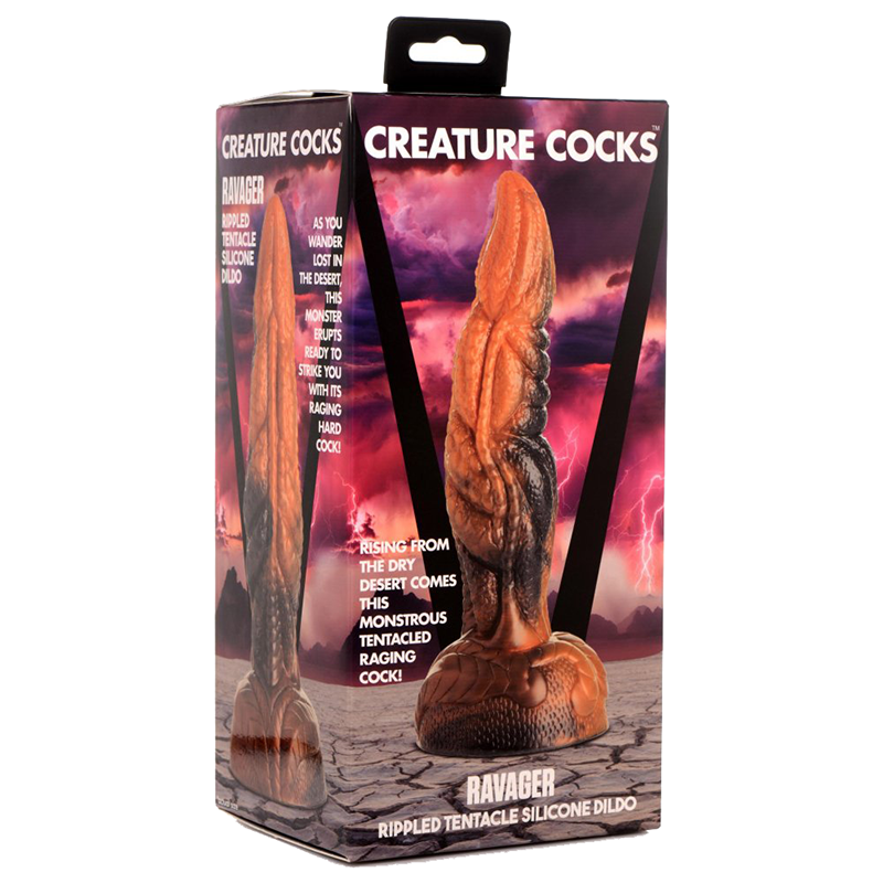 Creature Cocks Ravager Rippled Tentacle Silicone Dildo Fantasy Sex Toy