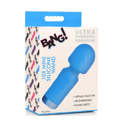 BANG! 10X Mini Silicone Wand - Blue