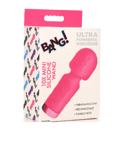 BANG! 10X Mini Silicone Wand -  Pink