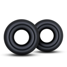 Load image into Gallery viewer, Stay Hard Donut Rings Oversized Black
