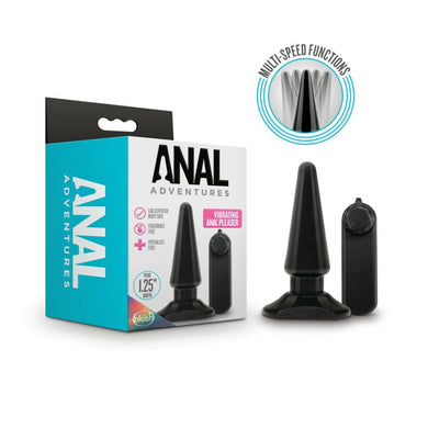 Anal Adventures Basic Vibrating Anal Pleaser w Remote - LOVEBEE