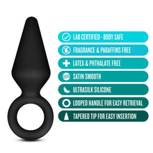 Load image into Gallery viewer, Anal Adventures Platinum Silicone Anal Loop Plug Small - LOVEBEE
