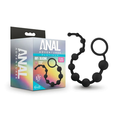 Anal Adventures Platinum Silicone 10 Anal Beads - LOVEBEE