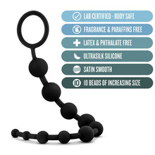 Load image into Gallery viewer, Anal Adventures Platinum Silicone 10 Anal Beads - LOVEBEE
