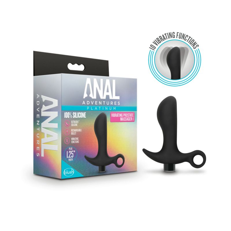 Anal Adventures Platinum Silicone Prostate Massager 01 - LOVEBEE