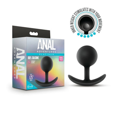 Anal Adventures Platinum Silicone Vibra Plug - LOVEBEE