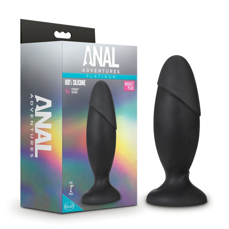 Anal Adventures Platinum Silicone Rocket Plug - LOVEBEE