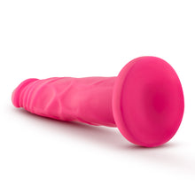 Load image into Gallery viewer, Blush Neo Dual Density 7.5&quot; Cock Neon Dildo Suction Cup Sex Toy Pink
