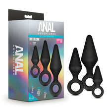 Load image into Gallery viewer, Anal Adventures Platinum Silicone Loop Plug Kit - LOVEBEE
