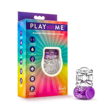 Load image into Gallery viewer, Play with Me Pleaser Rechargeable C Ring Purple
