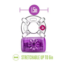 Load image into Gallery viewer, Play with Me Pleaser Rechargeable C Ring Purple
