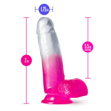 Load image into Gallery viewer, B Yours Sugar Magnolia 7in Dildo Fuchsia
