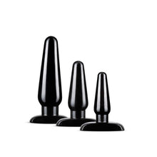 Load image into Gallery viewer, Anal Adventures 3Pc Basic Plug Kit Black
