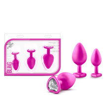 Load image into Gallery viewer, Luxe Bling Plugs Training Kit Black With White Gems
