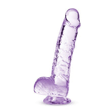 Load image into Gallery viewer, Naturally Yours 6&quot; Crystaline Dildo Amethyst
