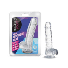 Load image into Gallery viewer, Naturally Yours 6&quot; Crystaline Dildo Diamond
