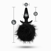 Load image into Gallery viewer, Anal Adventures Platinum Rabbit Tail Plug - LOVEBEE
