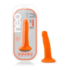 Load image into Gallery viewer, Blush Neo 6&#39;&#39; Dual Density Cock Realistic Dildo Suction Cup Sex Toy Orange
