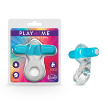 Load image into Gallery viewer, Play  with  Me Vibrating Cock Ring Blue
