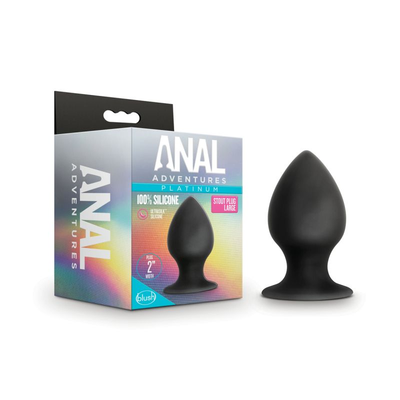 Anal Adventures Platinum Silicone Anal Stout Plug Large - LOVEBEE