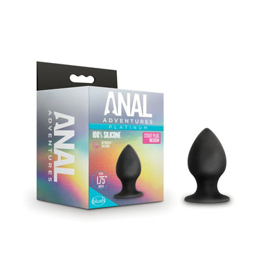 Anal Adventures Platinum Silicone Anal Stout Plug Medium - LOVEBEE