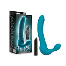 Load image into Gallery viewer, Temptasia Luna Strapless Silicone Dildo Teal
