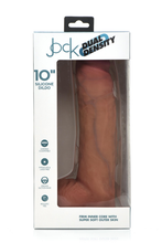 Load image into Gallery viewer, Jock 10&quot; Dual Density Silicone Dildo Balls Realistic Dong Suction Cup Sex Toy
