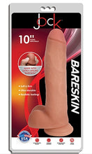 Load image into Gallery viewer, JOCK 10&quot; Bareskin Dong Balls Realistic Dildo Suction Cup Vanilla
