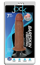 Load image into Gallery viewer, JOCK 7&quot; Bareskin Vibrating Dong Realistic Dildo Suction Cup Latte
