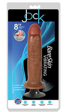 Load image into Gallery viewer, JOCK 8&quot; Bareskin Vibrating Dong Realistic Dildo Latte
