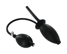 Load image into Gallery viewer, Inflatable Enema Plug Silicone Black
