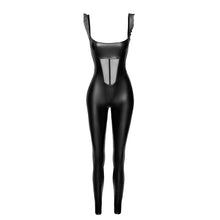 Load image into Gallery viewer, Power Wetlook Overall w Tulle Panel
