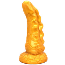 Load image into Gallery viewer, Dragon Horn Dildo Gold
