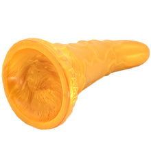 Load image into Gallery viewer, Dragon Horn Dildo Gold
