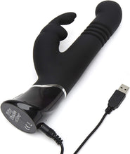 Load image into Gallery viewer, FIFTY SHADES OF GREY GREEDY GIRL THRUSTING G-SPOT RABBIT VIBRATOR USB
