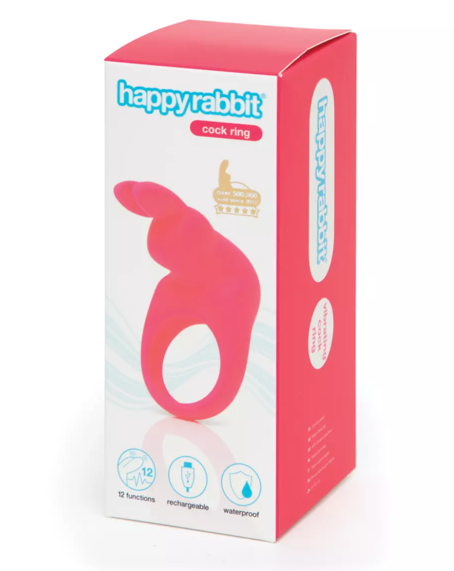 Happy Rabbit Rechargeable Cock Ring Pink