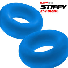 Load image into Gallery viewer, Hunky Junk Stiffy 2 Pc Bulge Cockrings Teal Ice
