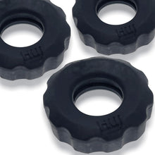 Load image into Gallery viewer, Super Hunkyjunk 3 Pc Cockrings Tar Ice
