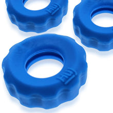 Load image into Gallery viewer, Super Hunkyjunk 3 Pc Cockrings Teal Ice
