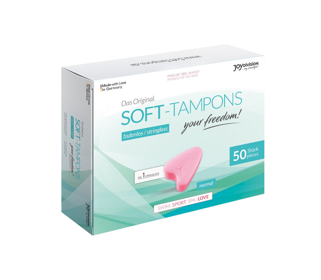 JOYDivision Soft Sponge 50 Pack Stringless Tampons Sex Play Swim