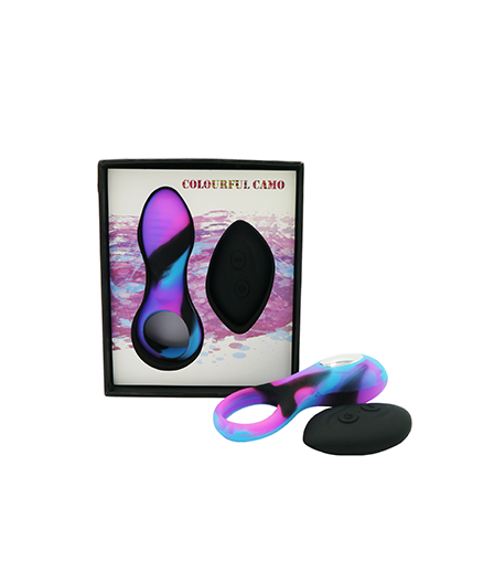 Camo Bravo Vibrating Cock Ring Couples Clitoral Stimulator USB Vibrator Sex Toy