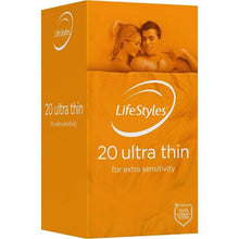 Load image into Gallery viewer, LifeStyles Ultra Thin Male Condoms 20pk
