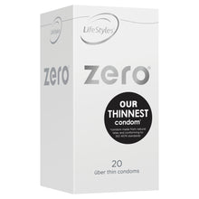 Load image into Gallery viewer, LifeStyles Zero Male Condoms 20 pack
