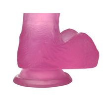 Load image into Gallery viewer, Jelly Studs 7in Crystal Dildo Medium Pink
