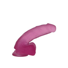 Load image into Gallery viewer, Jelly Studs 7in Crystal Dildo Medium Pink
